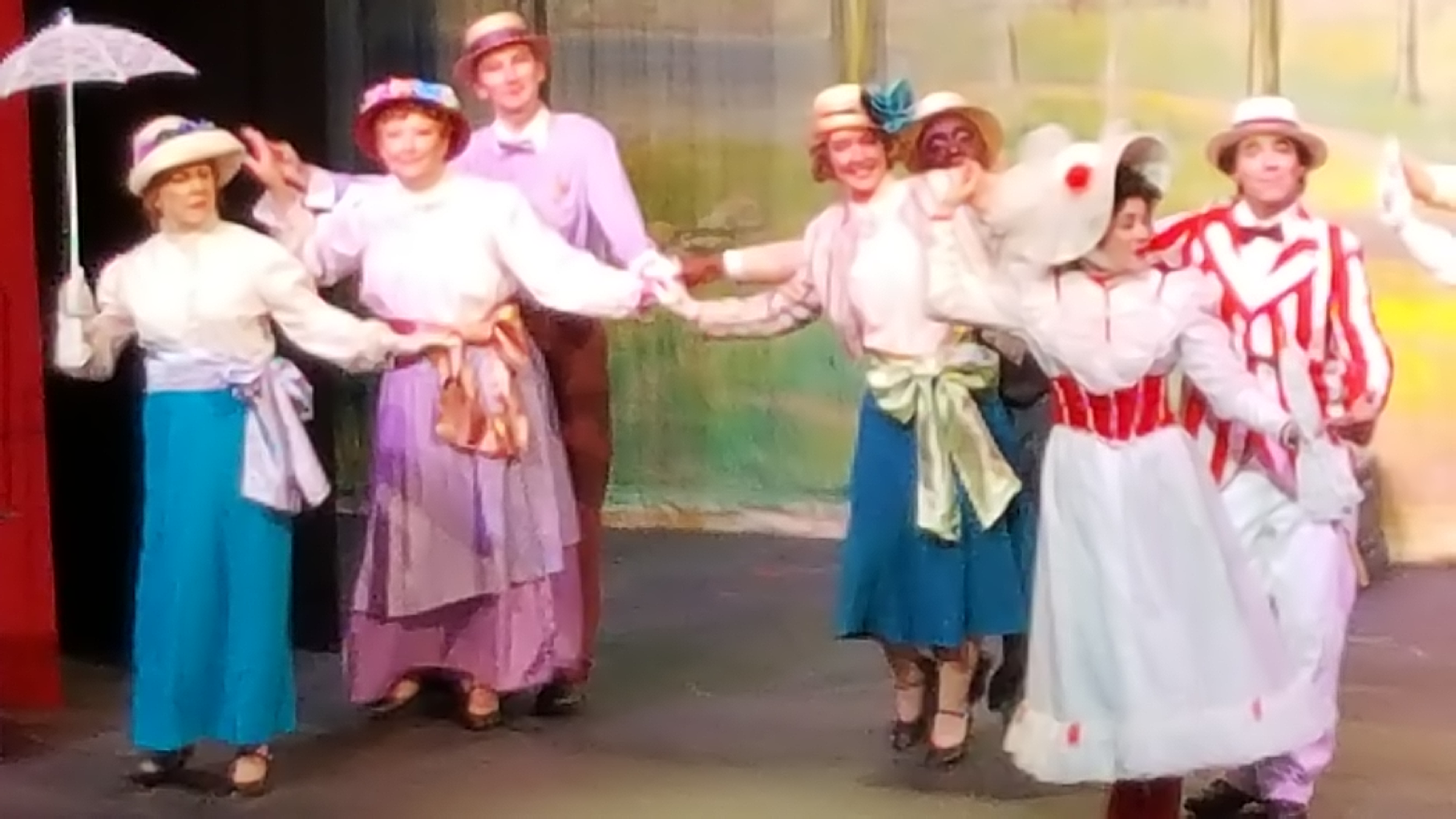 The cast of Mary Poppins perform at the Muskogee Little Theater The cast of Mary Poppins perform at the Muskogee Little Theater