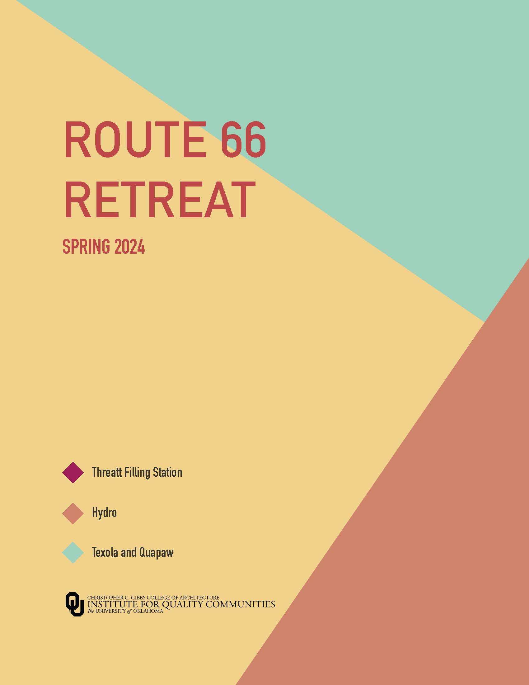 cover page 2024-11-12 Route 66 Retreat Report